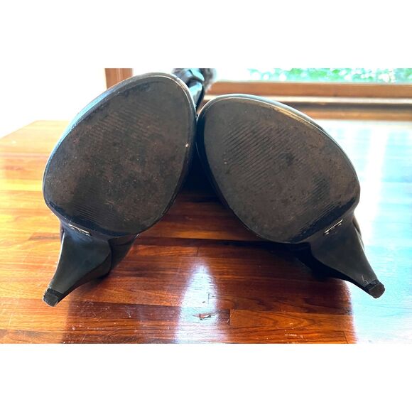 Bakers Babs Black Thigh High Boots Size 8.5M - Picture 4 of 10